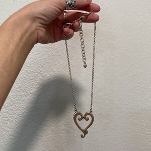 🌼 Brighton Brand Silver Heart Pendant Necklace